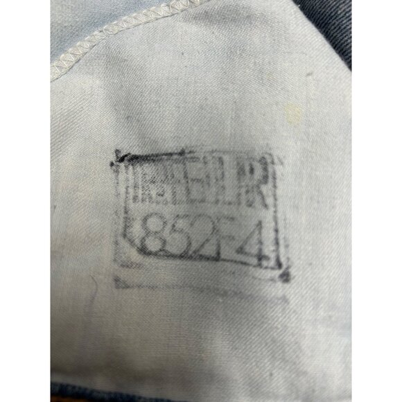 Levis Mens Blue Denim Jeans M38 L30 100% Cotton Straight Fit Made In Mexico - Picture 3 of 4